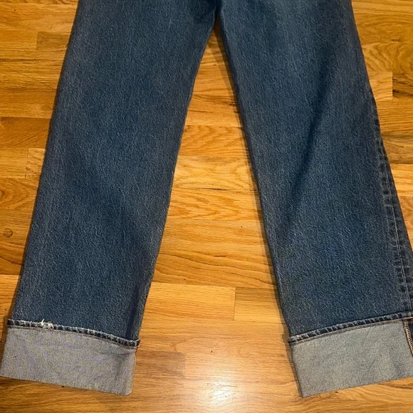 American Eagle Women’s Stovepipe Wide Leg Jeans sz 0 - Picture 11 of 15